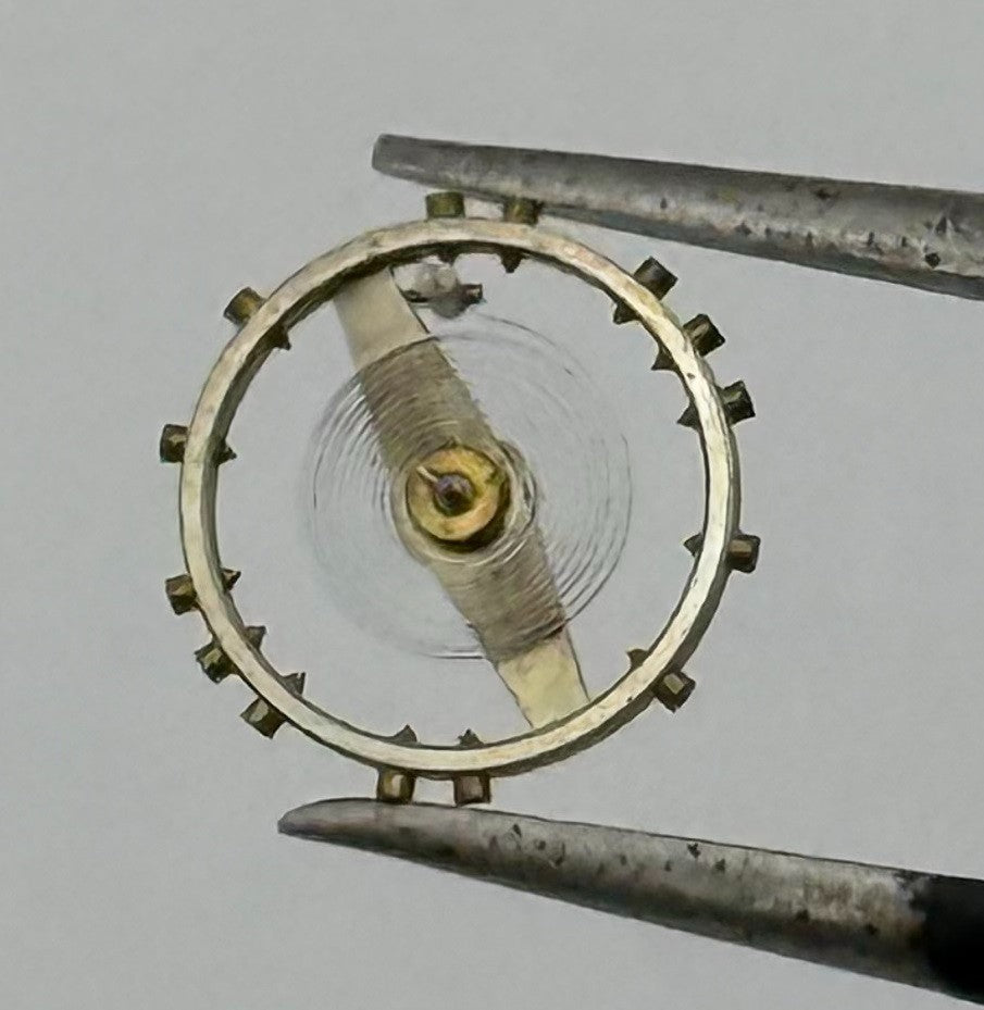 Felsa 4020 Inca Balance Wheel Complete And Spring 1052 Watch Movement Parts NOS