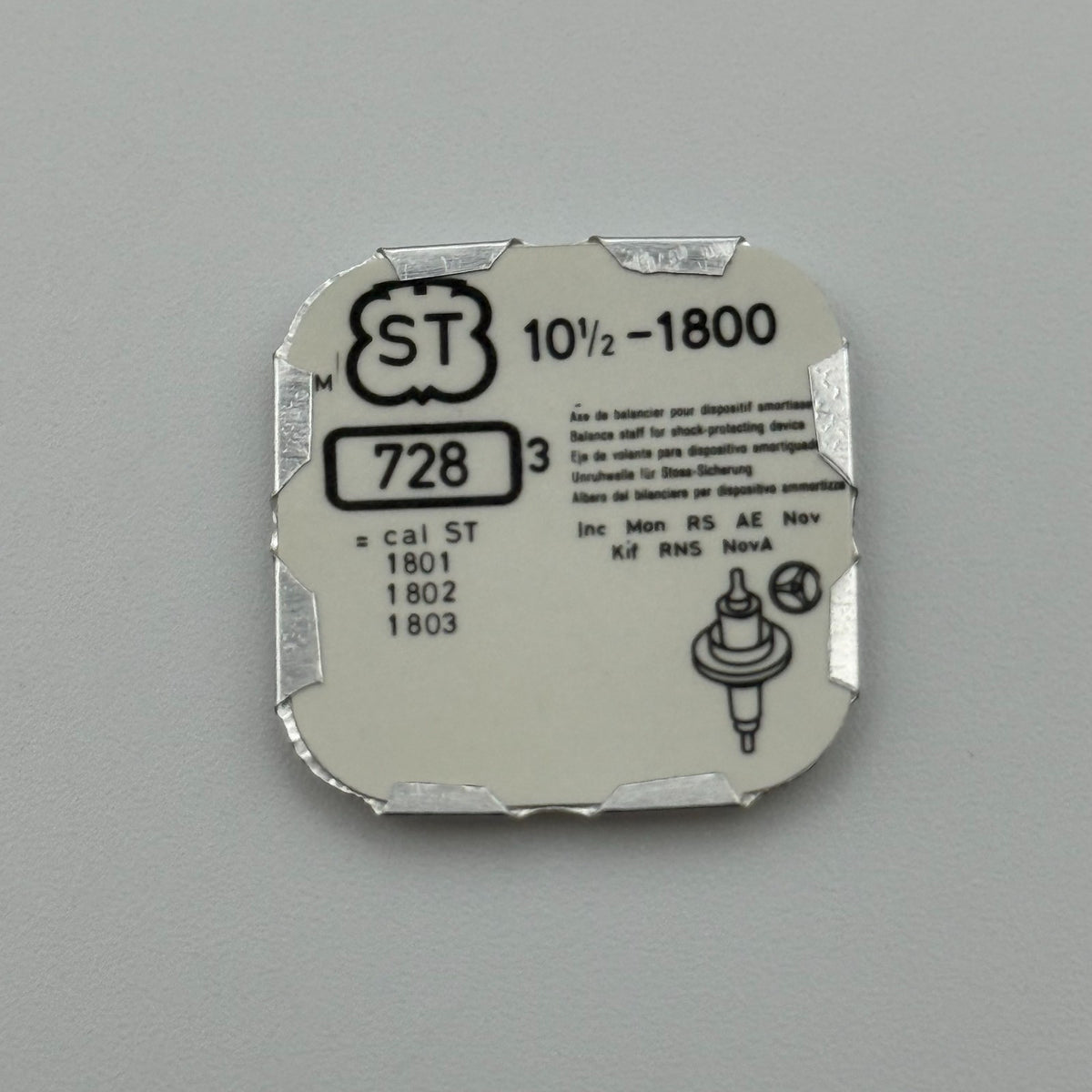 ST 1800 Balance Staff Pack Of 3 - 10 1/2 - 728 - New Old Stock - Watch Parts