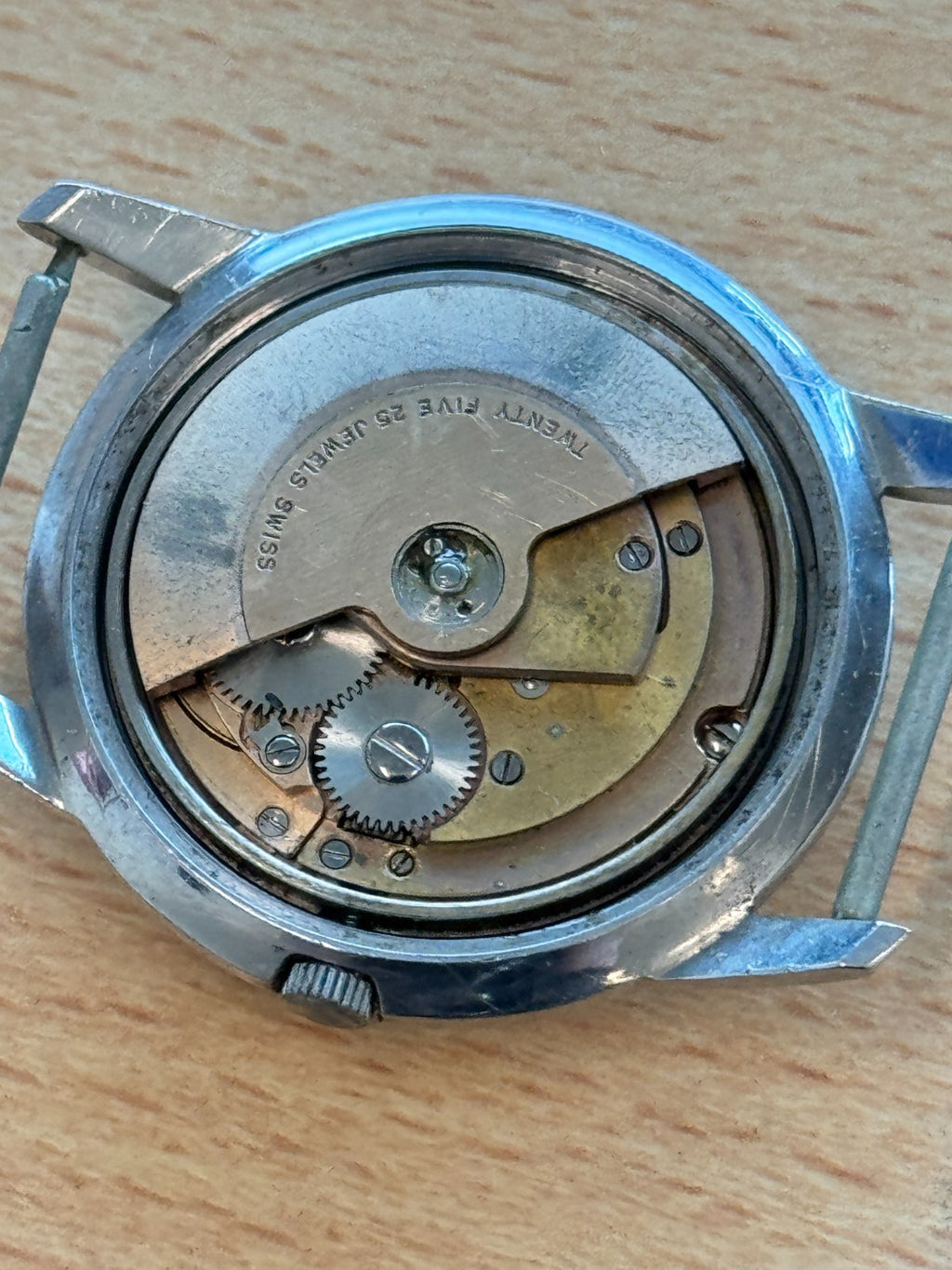 Bucherer Automatic Vintage Mens Watch Running Antimagnetic Incabloc Swiss 34mm