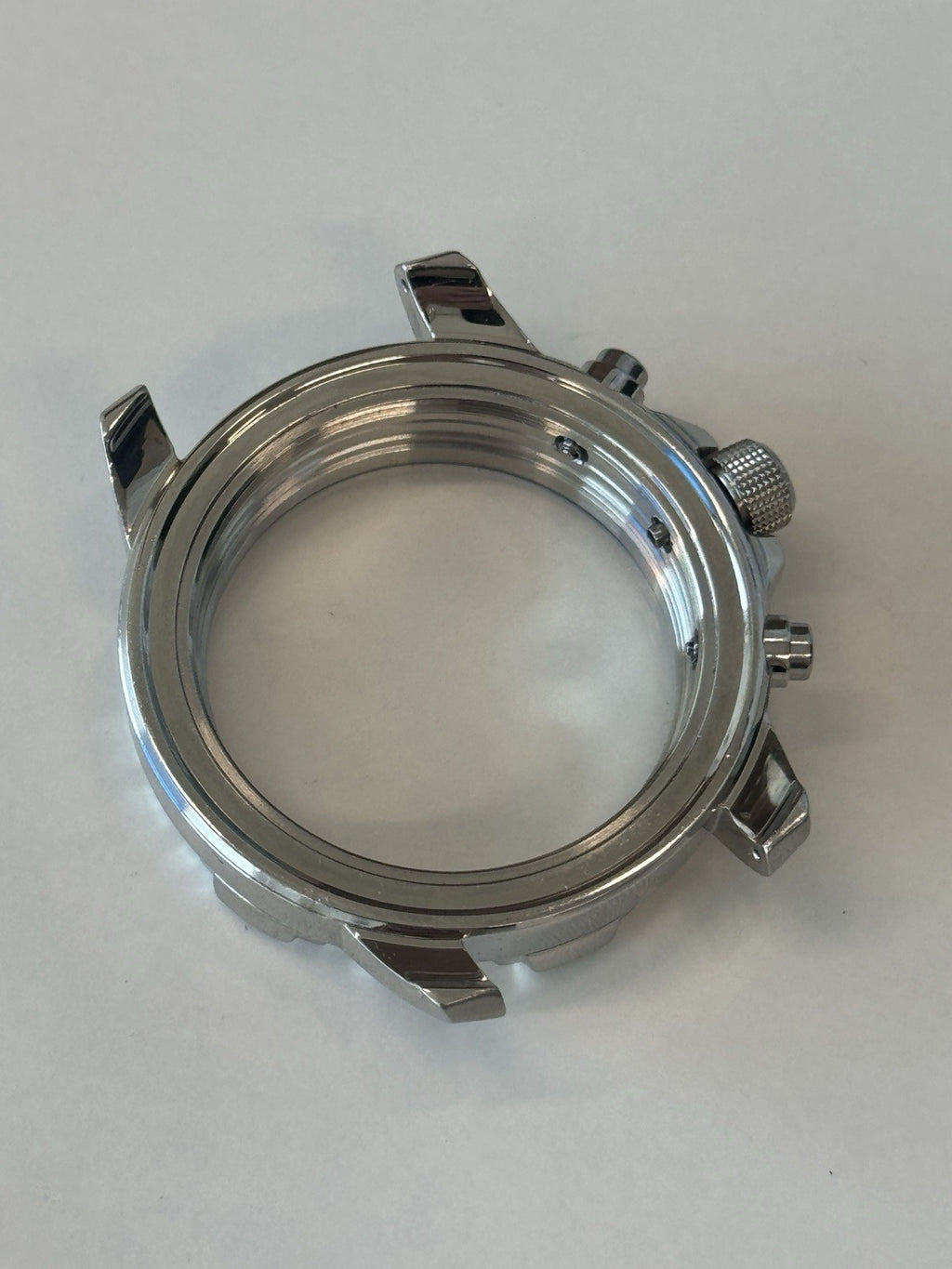 Seiko V172-0AT0 Watch Case - Solar Chronograph - New Old Stock - Rotating Bezel
