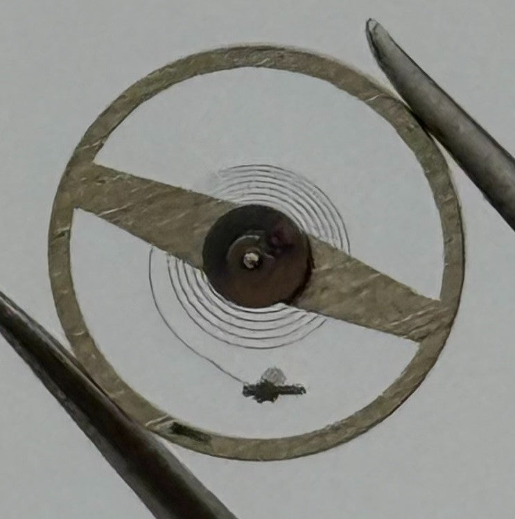 ST 69 KIF Inca Balance Wheel Complete And Spring Renata Watch Movement Parts NOS