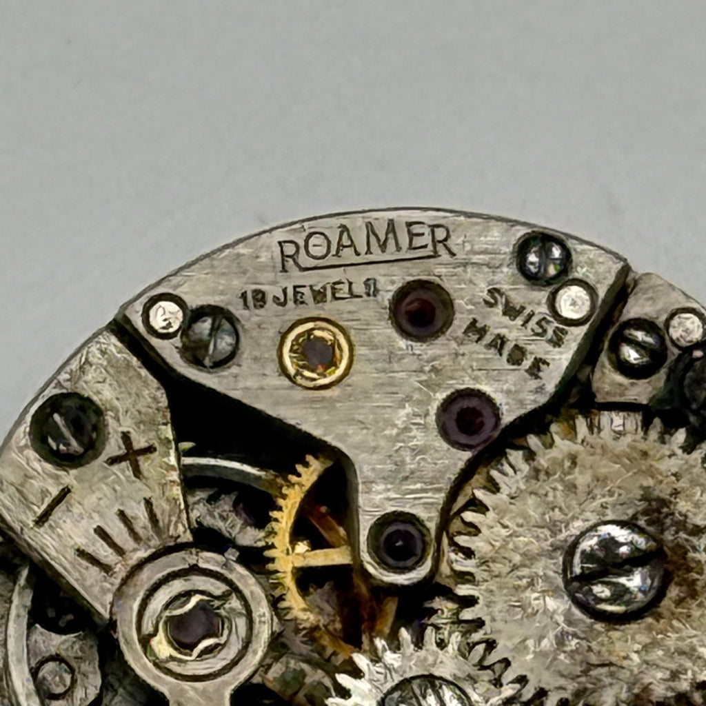 MST 466 Watch Movement Roamer 19 Jewels Swiss Manual Wind Parts Repair 13.1mm