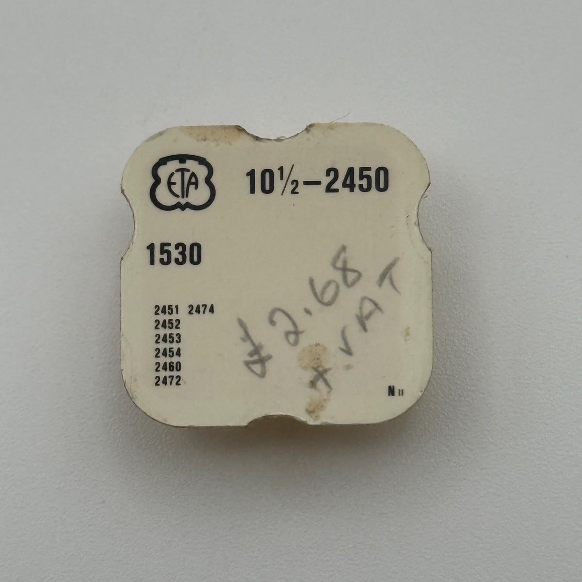 ETA 2450 Auxiliary Reversing Wheel - 10 1/2 - 1530 - New Old Stock - Watch Parts