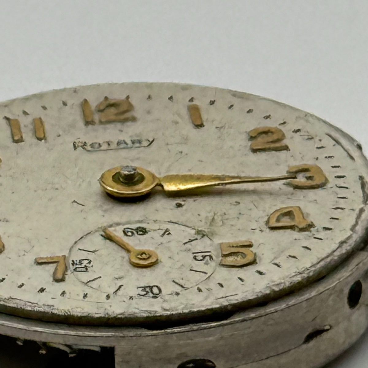 Peseux 220 Watch Movement Rotary 15 Jewels Swiss Manual Wind Parts Repair 19.7mm