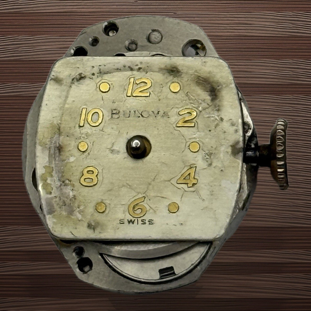 Bulova 6AH Watch Movement - Ladies - Running - For Parts / Repair - 15.3mm
