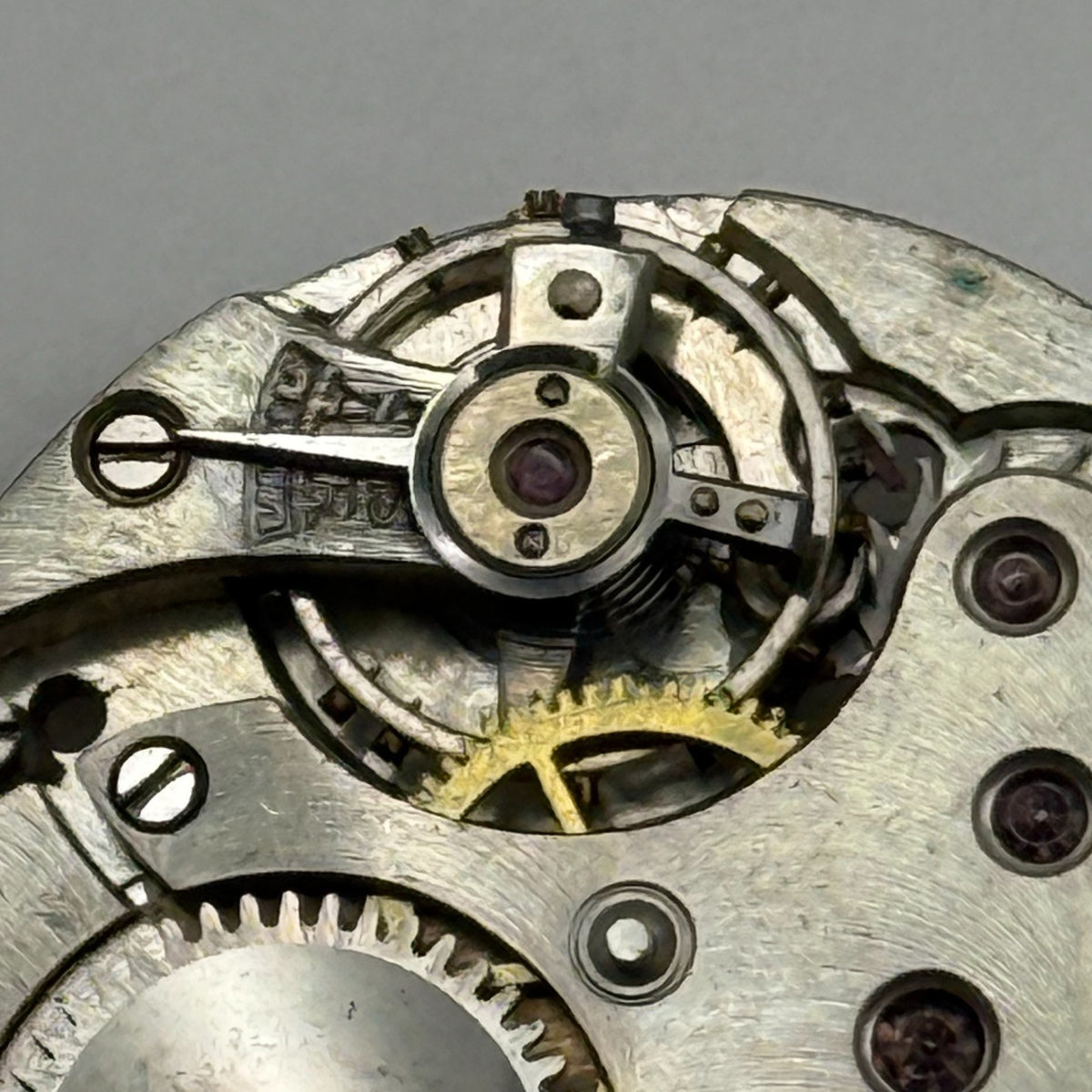 Unidentified Watch Movement Swiss Manual Wind Vintage Parts Repair 23.6mm