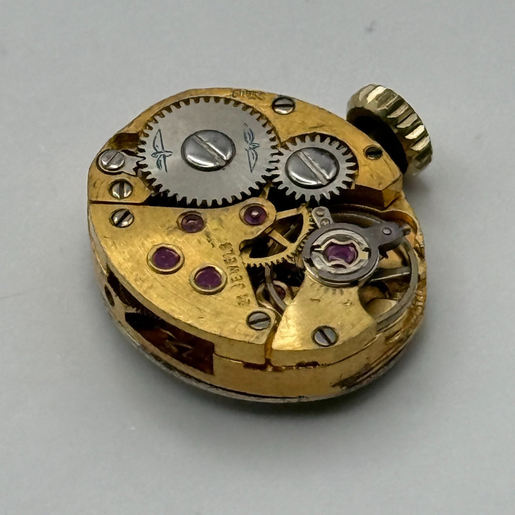 AS 1777 Watch Movement A. Schild Rotary Swiss 21 Jewels Manual Wind Parts 12.4mm