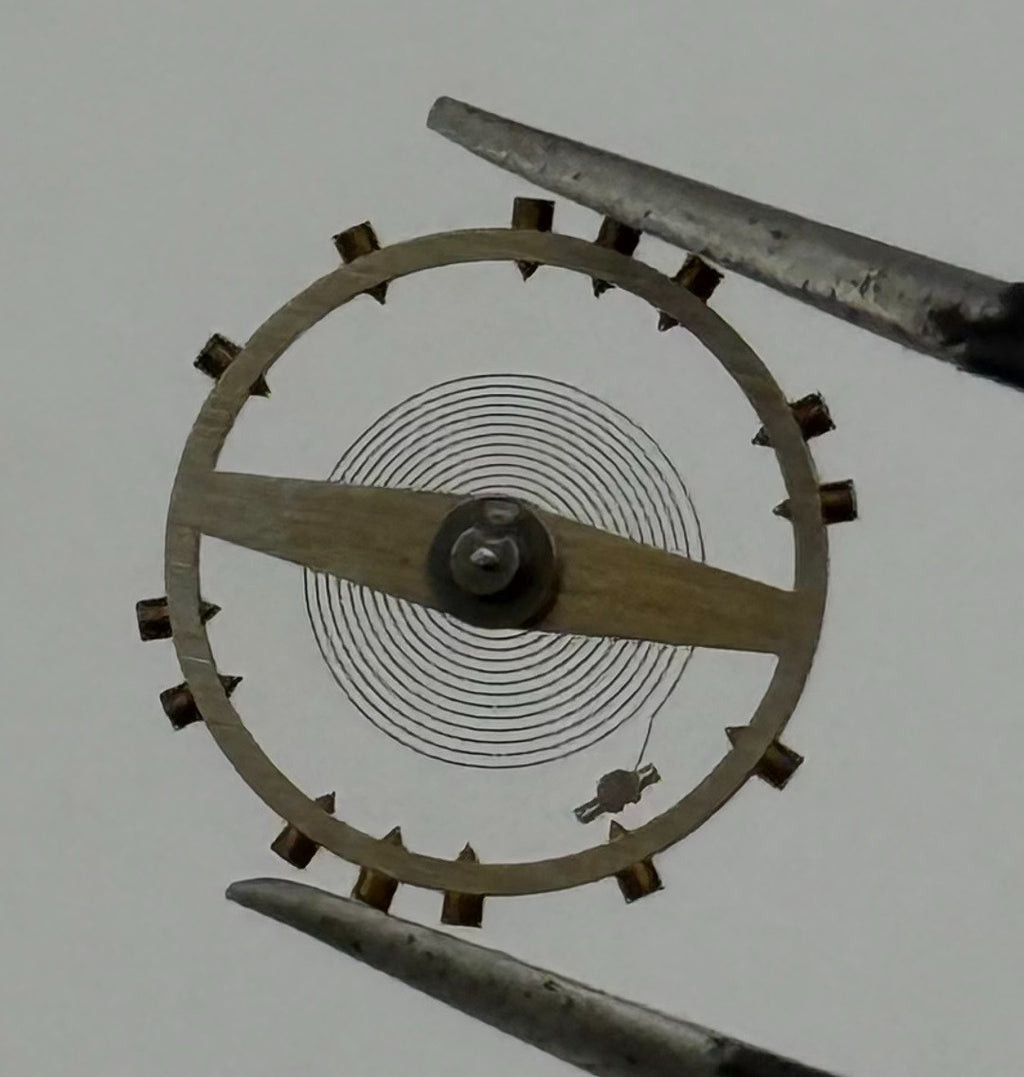 Jeambrun 23D Balance Wheel Complete And Spring 10½’’’ Watch Movement Parts NOS