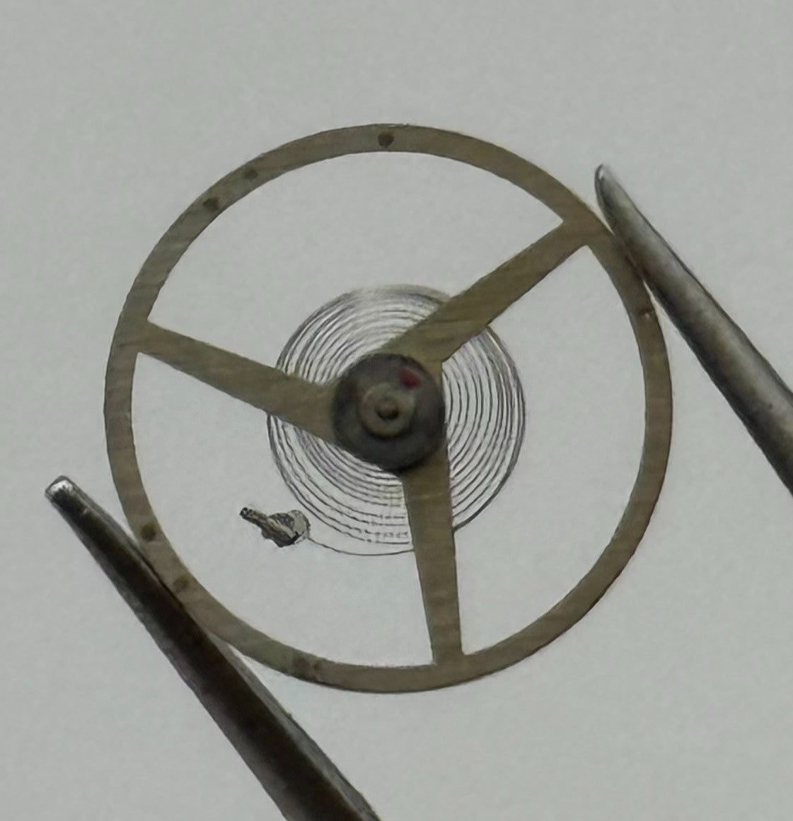 ST 1940 1950 Balance Wheel Complete And Spring Renata Watch Movement Parts NOS