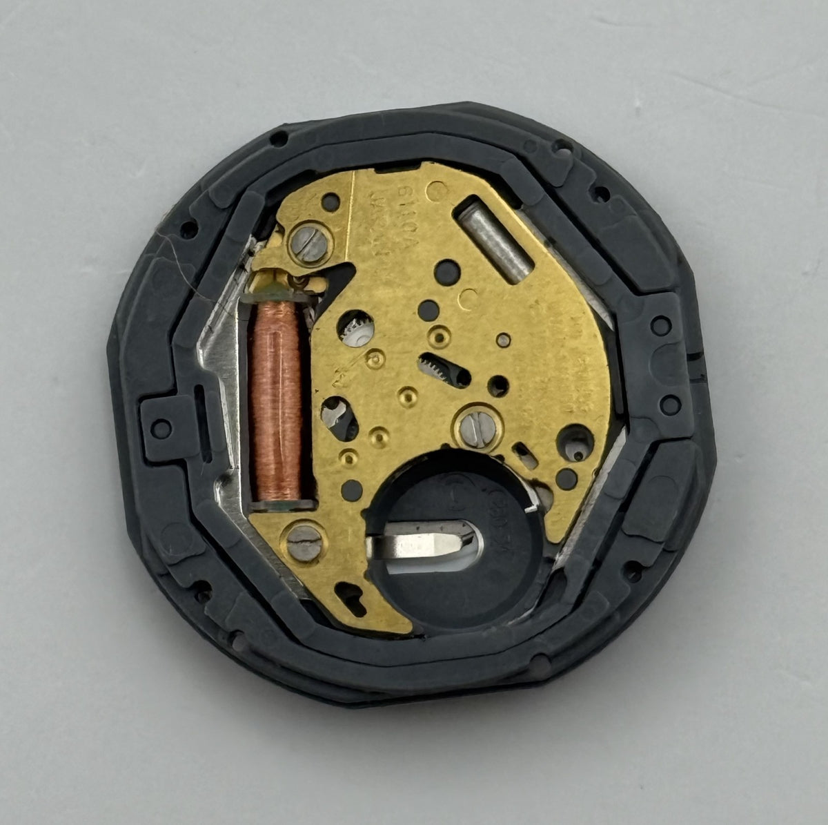 Citizen 6110A Watch Movement Quartz Japan Parts Repair Spares 23.6mm