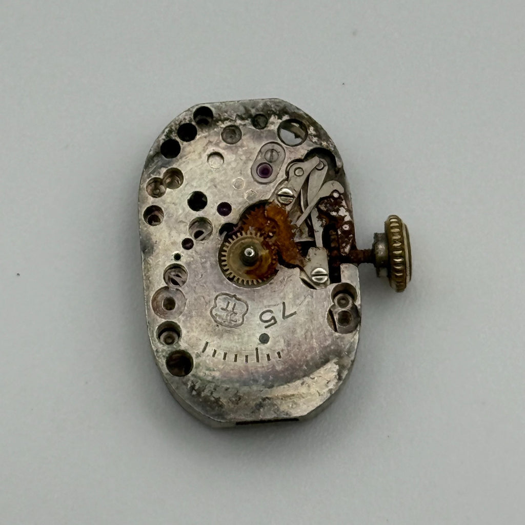 FHF 75 J.W. Benson London Watch Movement - Fontainemelon 75 - For Parts / Repair