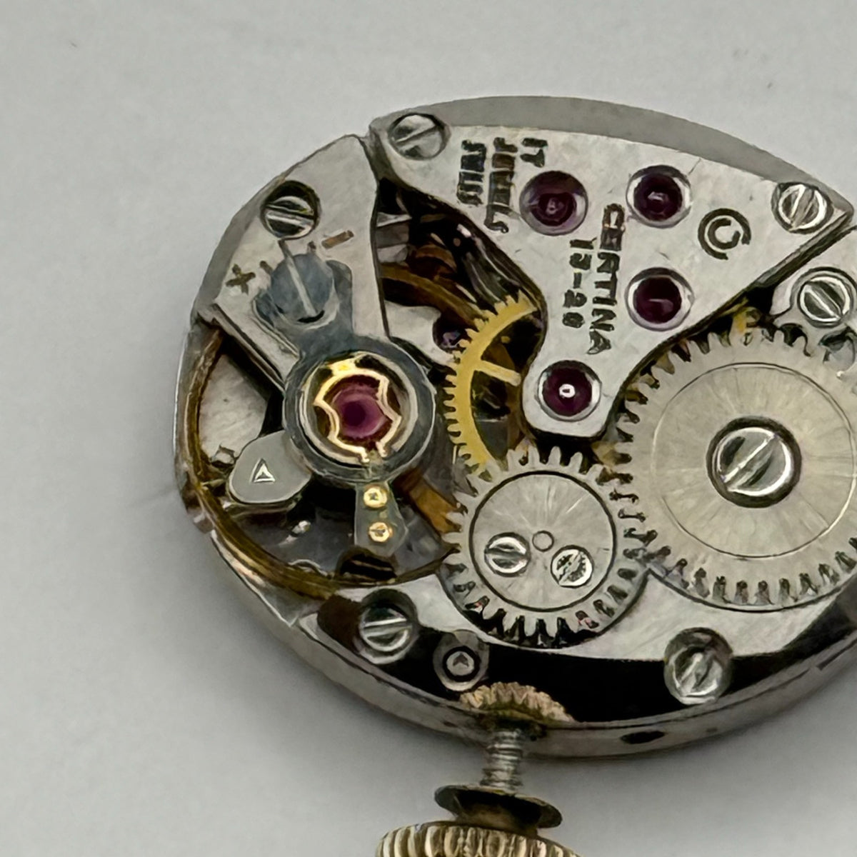 Certina 13-20 Watch Movement Ladies 17 Jewels Running Manual Wind Parts 15.5mm