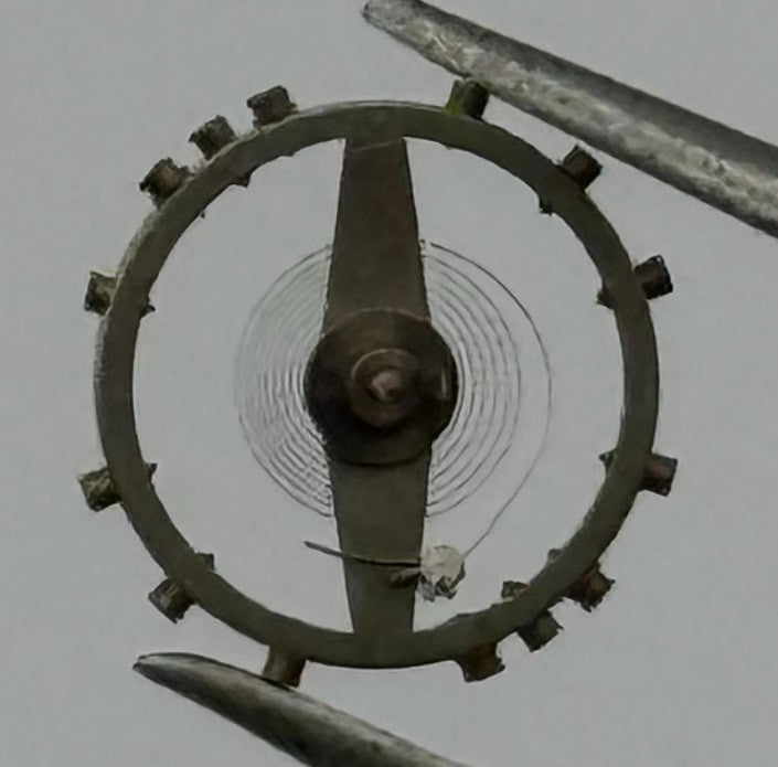 Pesuex 150 Balance Wheel Complete And Spring 7¾’’’ 278 Watch Movement Parts NOS