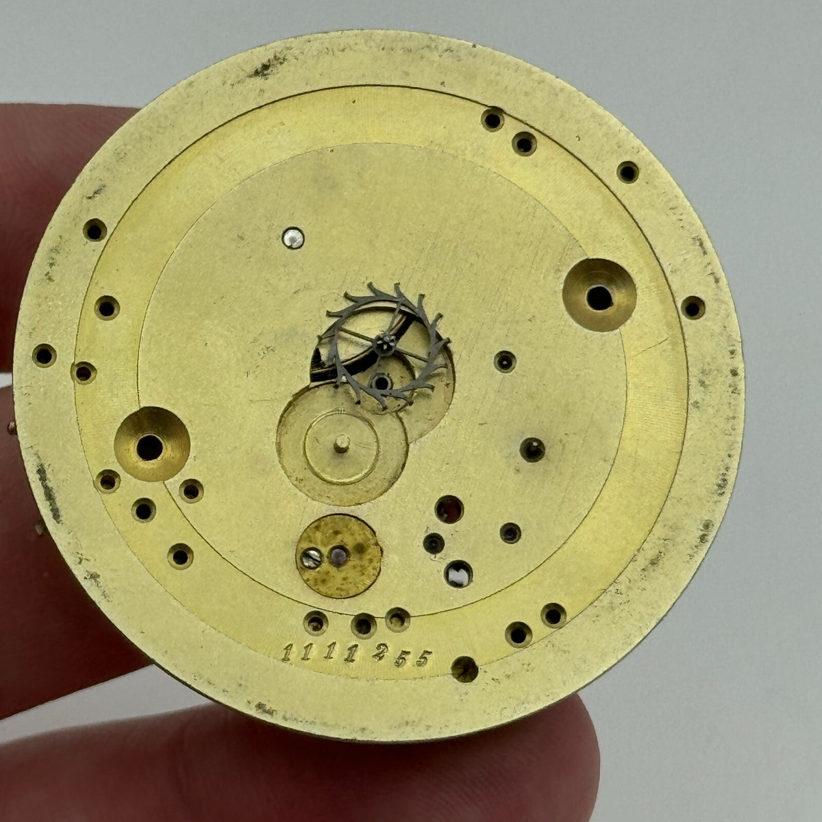 Antique Pocket Watch Movement Key Wound Dimier Freres & Cie D F & C Parts 45.3mm