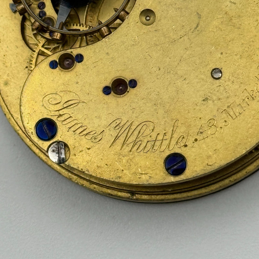 English Lever Pocket Watch Movement - James Whittle Blackburn - Parts / Repair