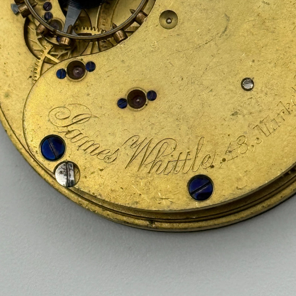 English Lever Pocket Watch Movement - James Whittle Blackburn - Parts / Repair