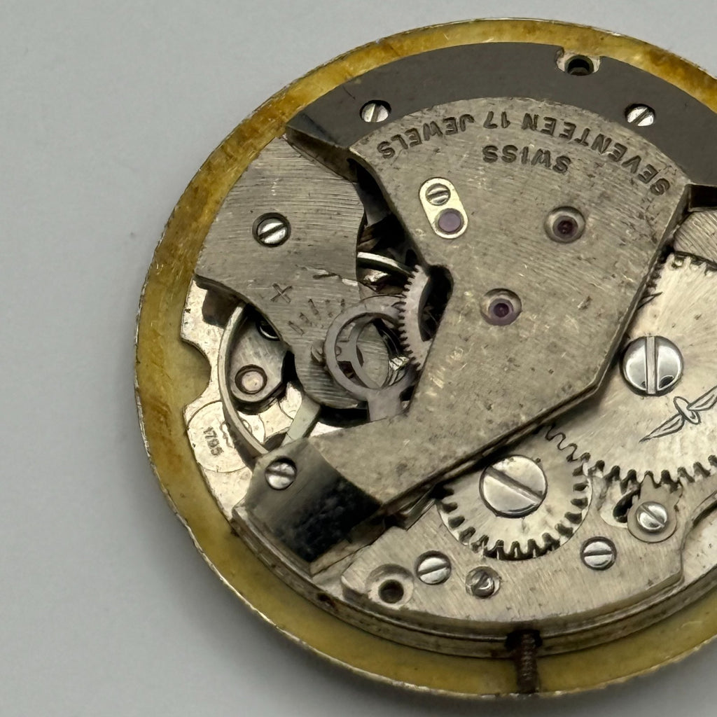 AS 1795 Watch Movement A. Schild 1795 Rotary 17J Incabloc Swiss Parts 25.9mm