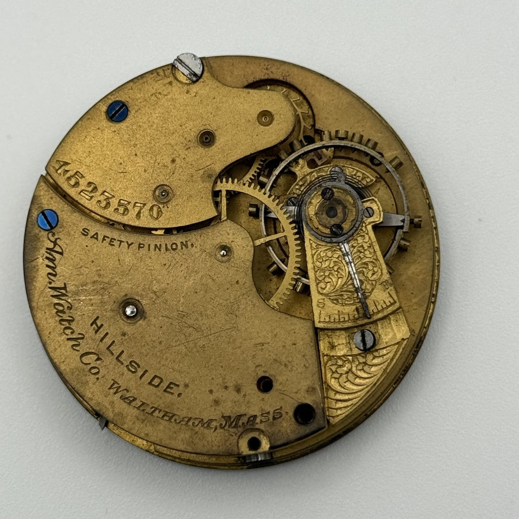 Waltham Hillside Watch Movement Model 1884 7J American Antique 14s Parts Repair