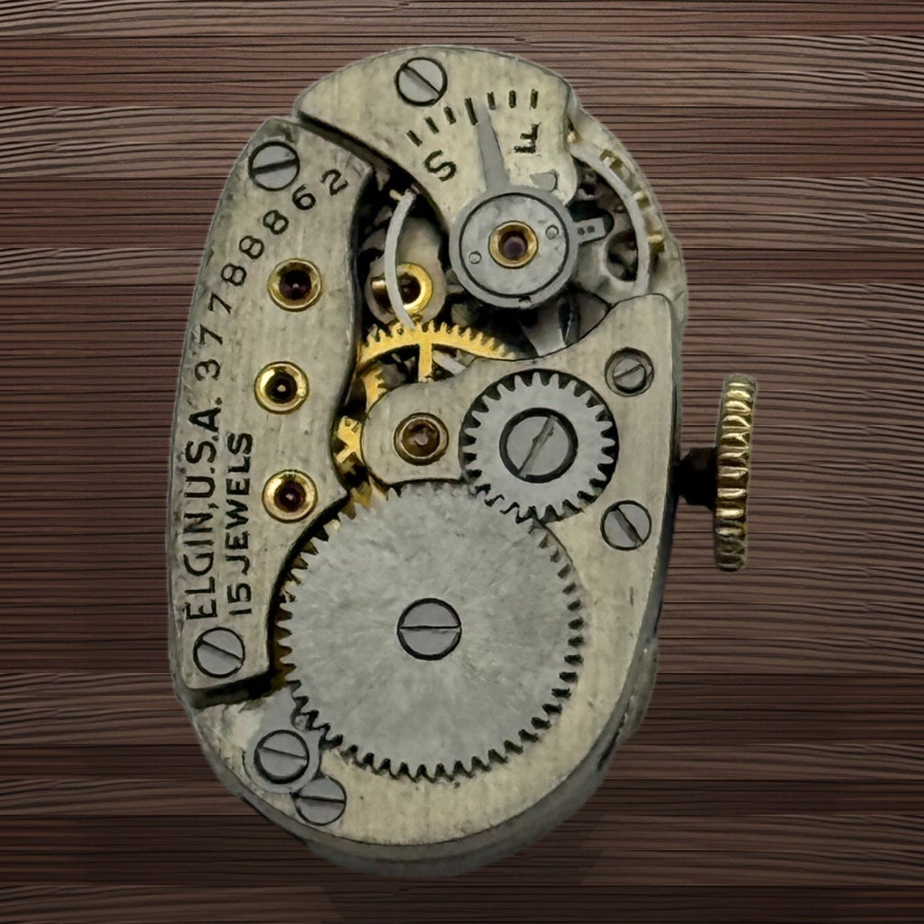 Elgin 541 Model 2 American Watch Movement Elgin 1938 Vintage Parts Repair 21/0s