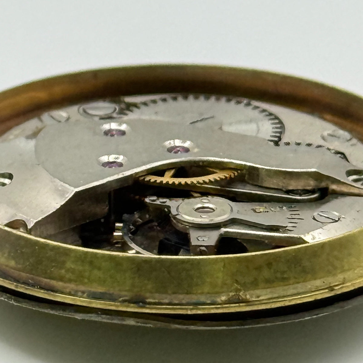 FHF 25 Watch Movement - Trebex 15 Jewels - Running - For Parts / Repair - 23.6mm
