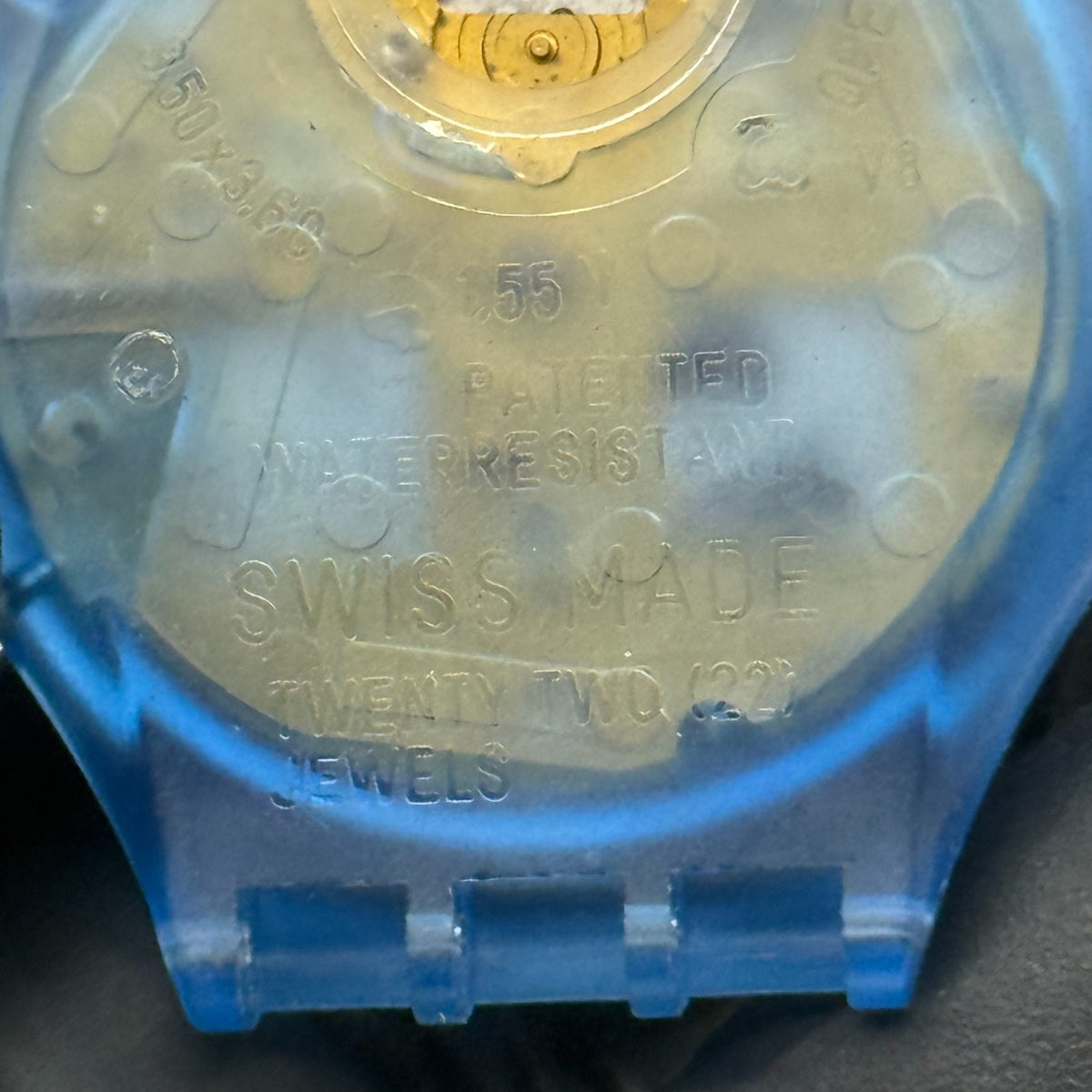 Vintage Swatch Chrono Watch SCN103 JFK 1991 ETA Quartz Swiss 40mm Parts Repair