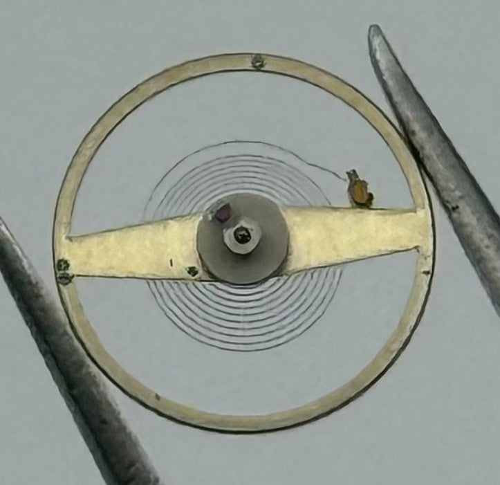 Oris 671 672 Balance Wheel Complete And Spring 8¾''' 1724 M Watch Movement NOS