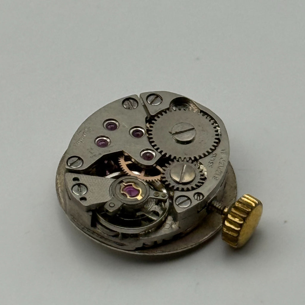 FE 68E4 Watch Movement Sandoz 17 Jewels Swiss Manual Wind Parts Repair 13.1mm