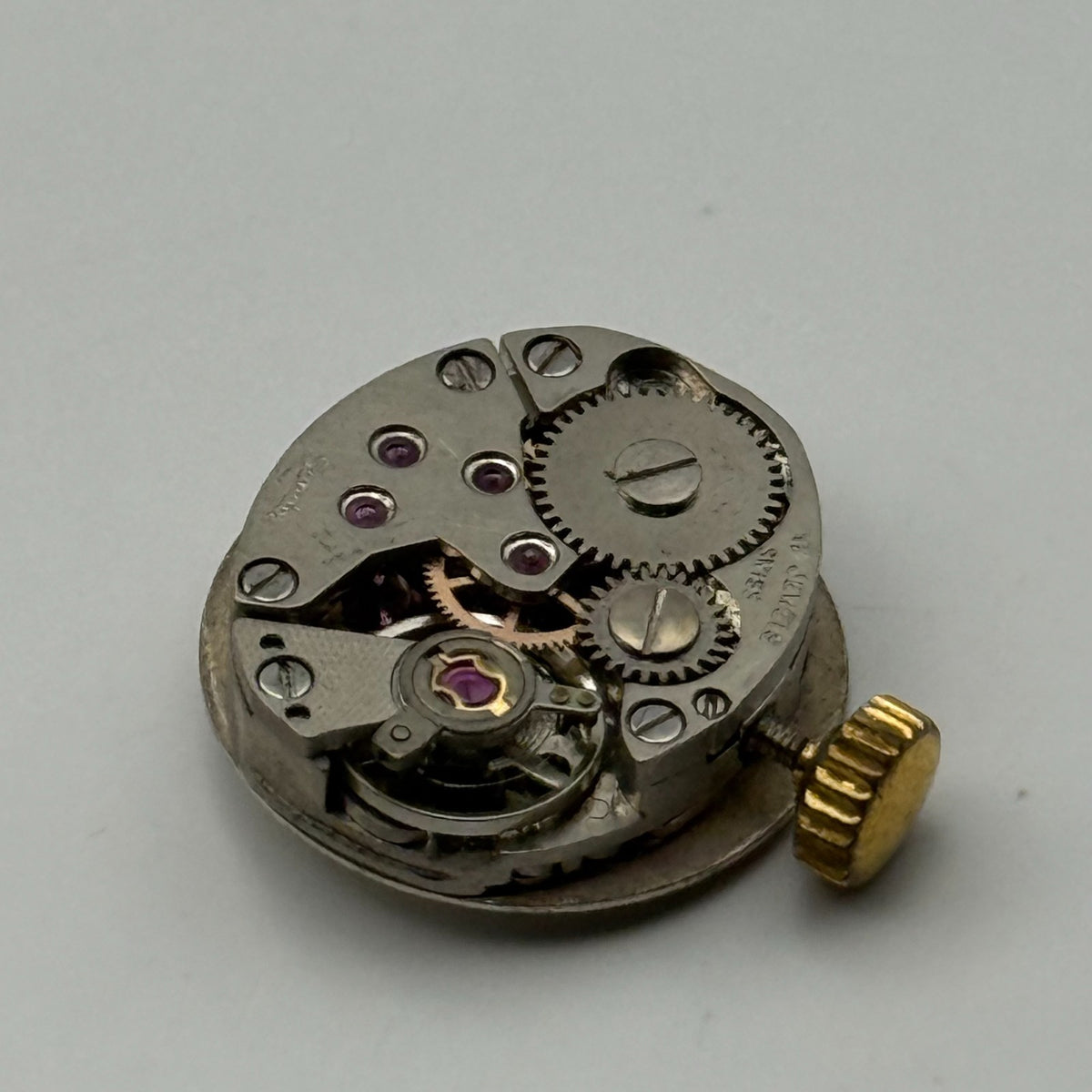FE 68E4 Watch Movement Sandoz 17 Jewels Swiss Manual Wind Parts Repair 13.1mm