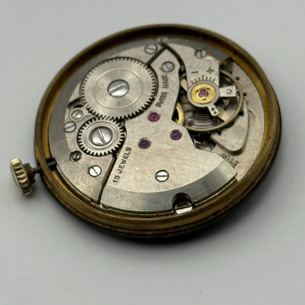 AS 1538 1539 Watch Movement A. Schild Avia Swiss 15Jewels Manual Wind Parts 26mm