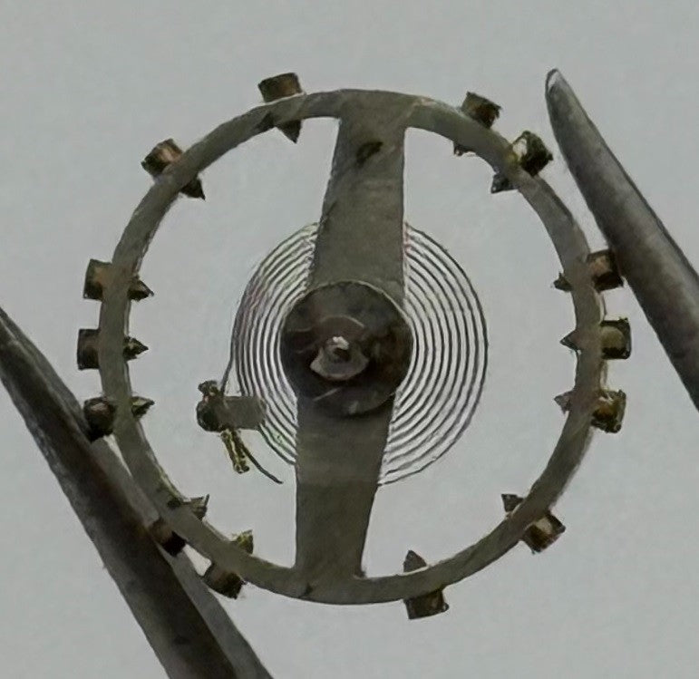 MST 349 Balance Wheel Complete And Spring 5¼’’’ 256 M Watch Movement Parts NOS