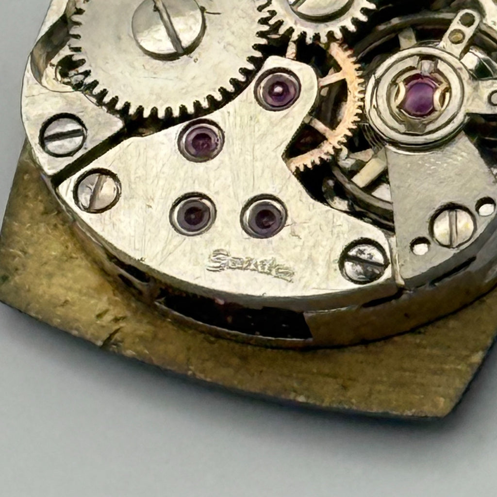 Stone Dial Watch Movement SGT Sandoz Ladies 17 Jewels Manual Wind Parts 12.7mm