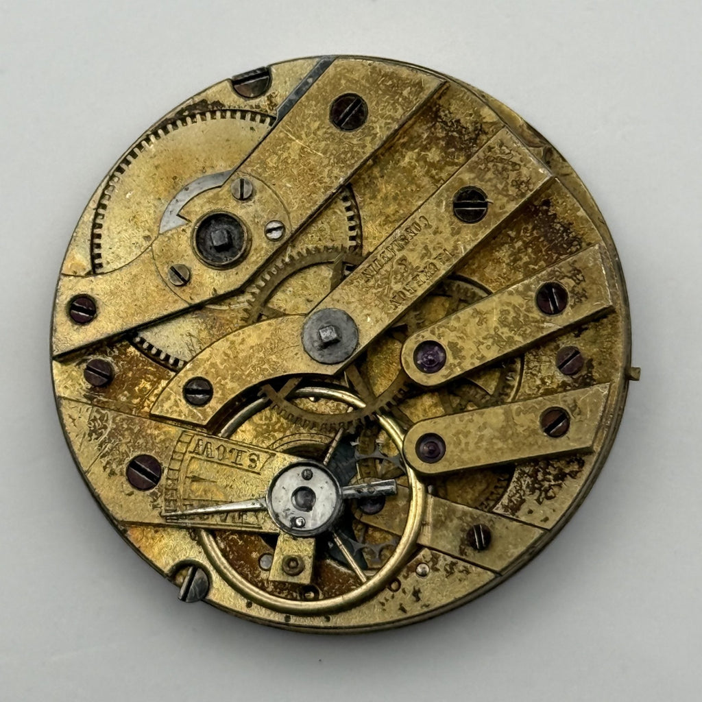 Vacheron Constantin Pocket Watch Movement - Cylinder Escapement - Parts / Repair