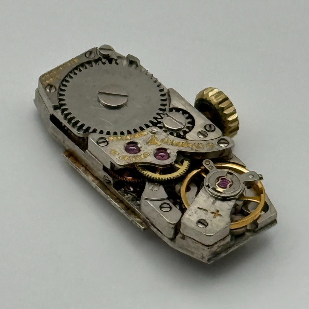 FHF 59-21 Watch Movement Delvina Swiss 17 Jewels Manual Wind Parts Repair 9mm