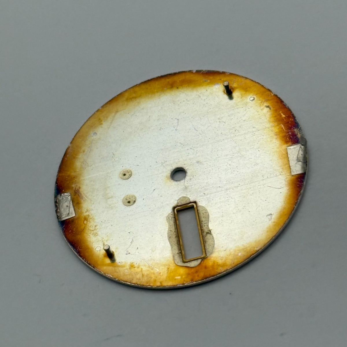 Seiko 7N43-9031 Watch Dial White Japan Vintage Spare Parts Repair 29.5mm