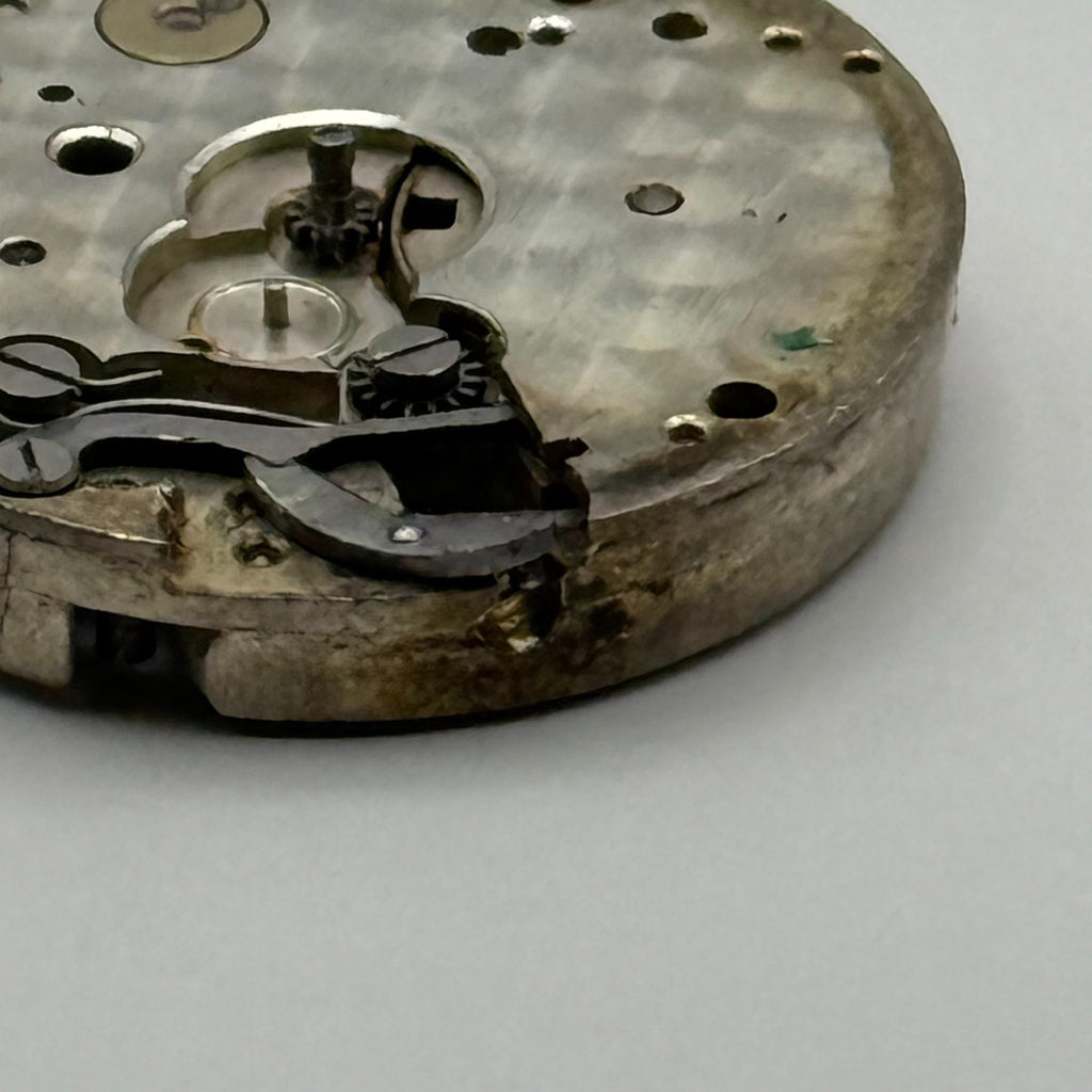 Unidentified Watch Movement Swiss Manual Wind Vintage Parts Repair 23.6mm