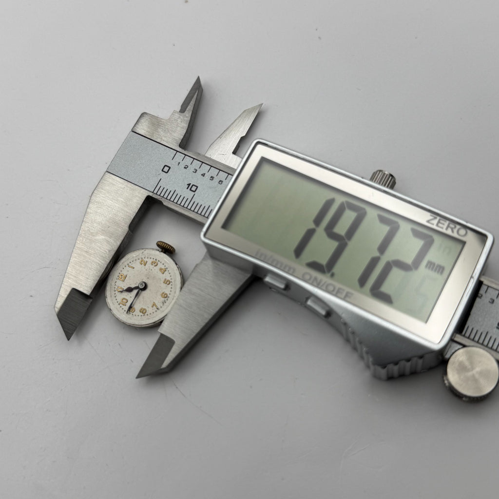 Unidentified Watch Movement Swan 15 Jewels Swiss Manual Wind Parts Repair 19.7mm