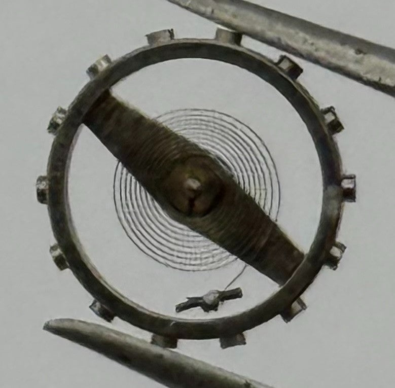 Brac 2051 Balance Wheel Complete And Spring 5½’’’ 69 M Watch Movement Parts NOS
