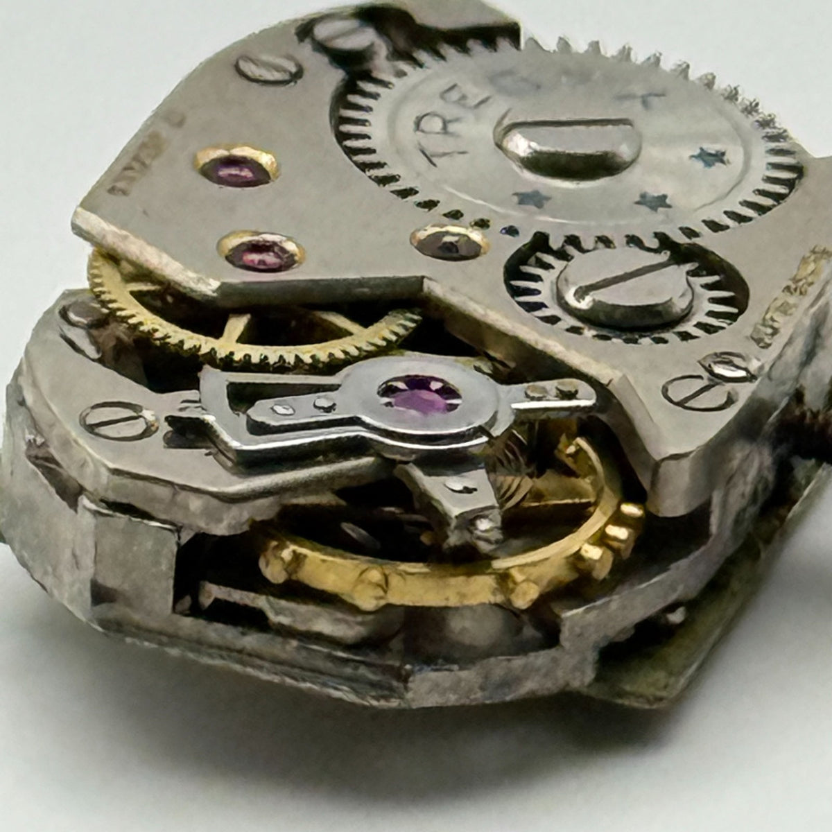 FHF 190 Watch Movement Running Trebex 17 Jewels Swiss Manual Wind Parts 12.8mm