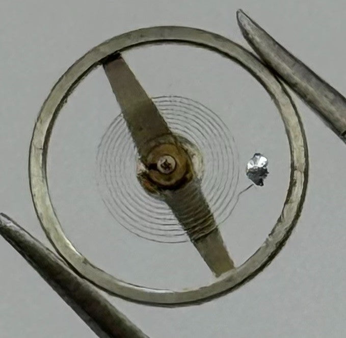 Junghans J 73 Balance Wheel Complete And Spring Watch Movement Parts NOS