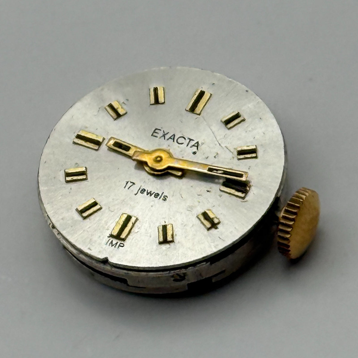 Exacta IMP Soviet Watch Movement 17 Jewels Vintage Parts Repair 15.9mm
