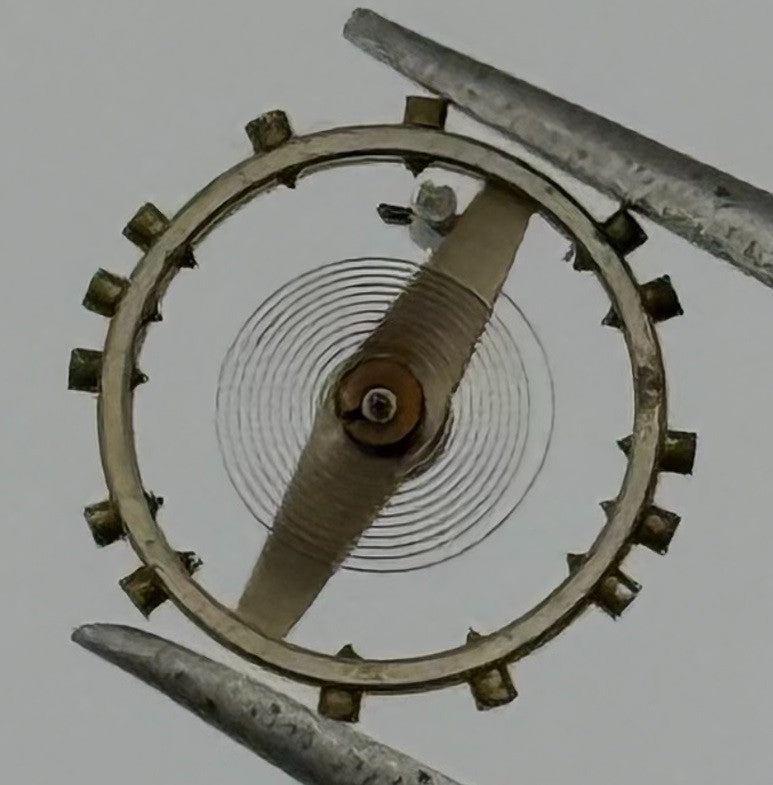 AS 970 Balance Wheel Complete And Spring 8¾’’’ 27 M Watch Movement Parts NOS