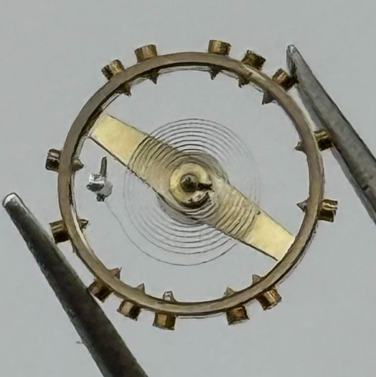 FHF 60 Balance Wheel Complete And Spring 6¾-8’’’ 200 M Watch Movement Parts NOS