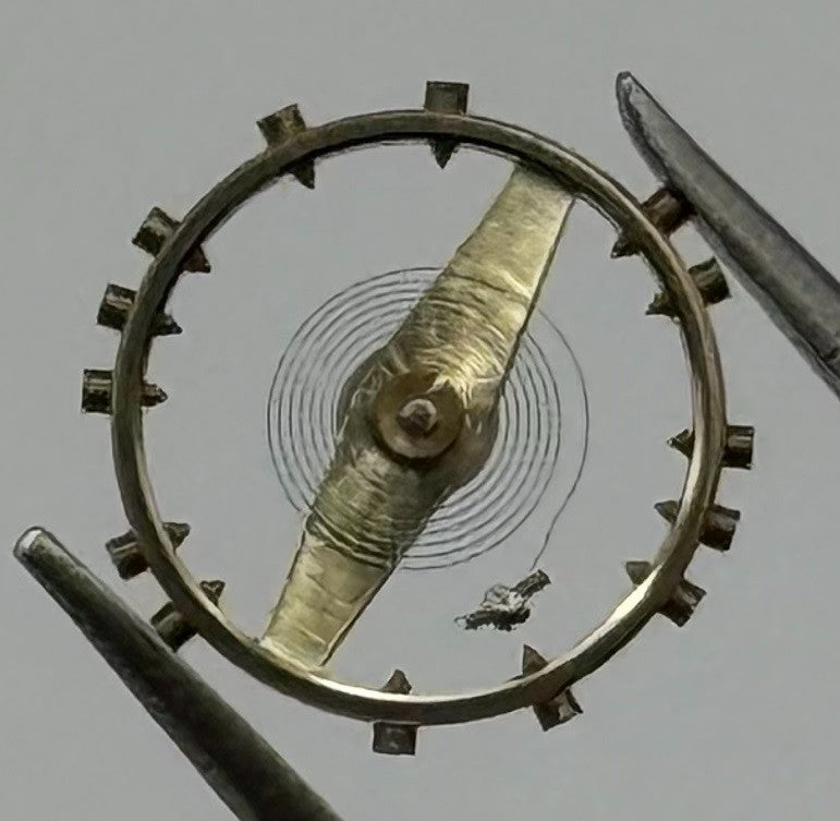 ETA 2345 Balance Wheel Complete And Spring 5¼’’’ 251 M Watch Movement Parts NOS