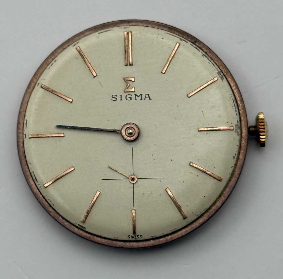 FEF 310 Watch Movement Sigma 17 Rubis Swiss Manual Wind Parts Repair 25.9mm