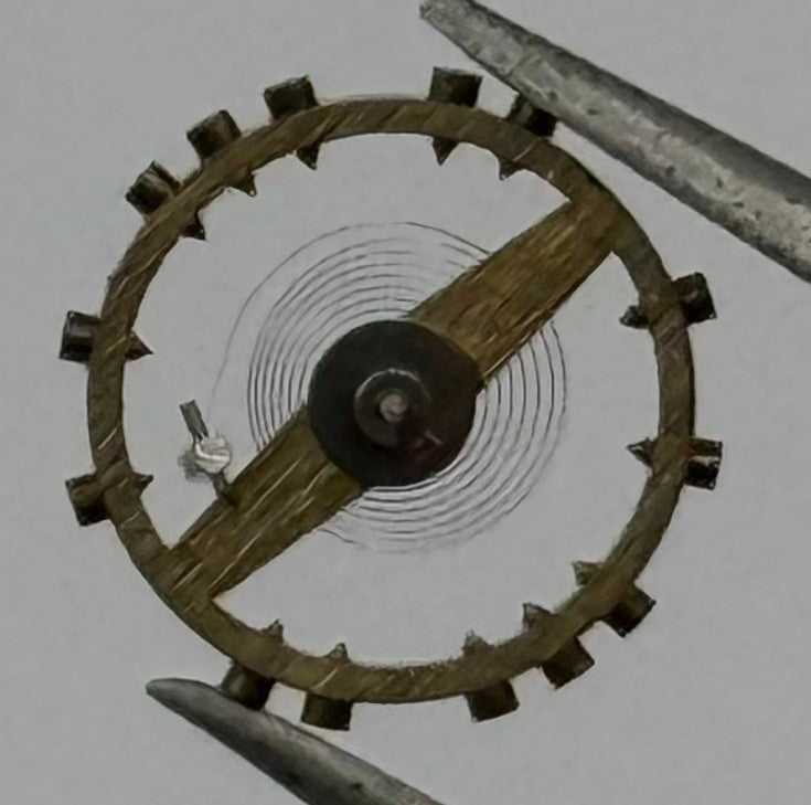 FHF 60 Balance Wheel Complete And Spring 6¾-8’’’ 200 M Watch Movement Parts NOS