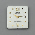 Lorus Watch Dial Rectangular Roman Numerals Vintage Spare Parts Repair 18.5mm