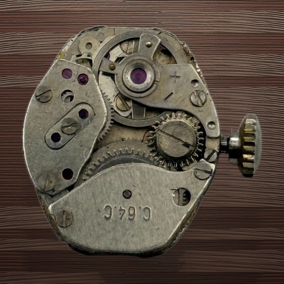 C.64.C Watch Movement - Mortima 17 Jewels - For Parts / Repair - 18mm