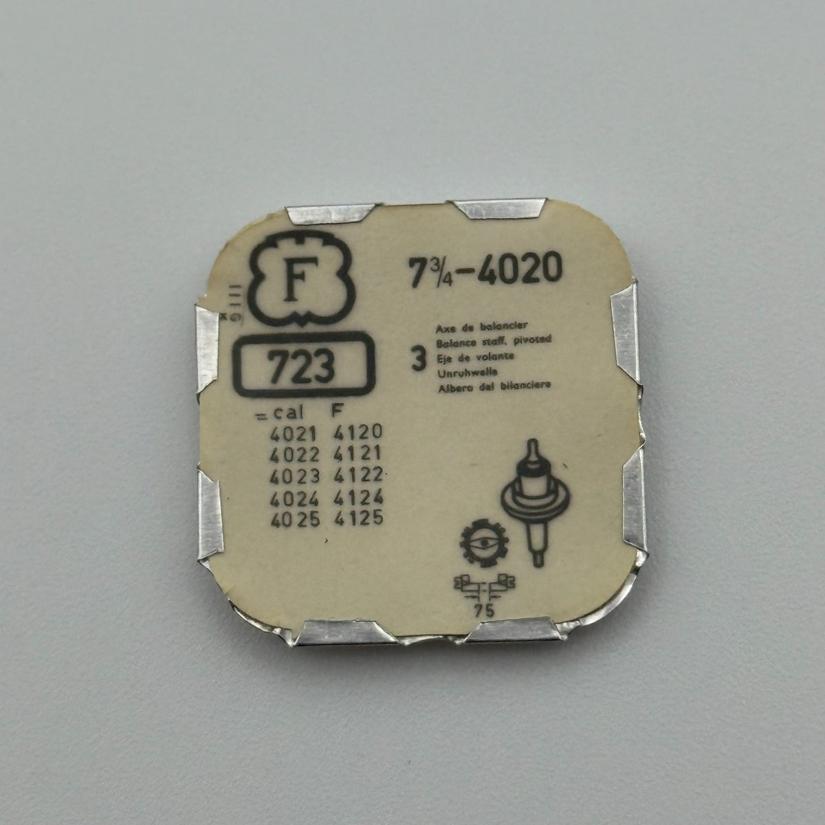 Felsa 4020 Balance Staff Pack Of 3 - 7 3/4 - 723 - New Old Stock - Watch Parts