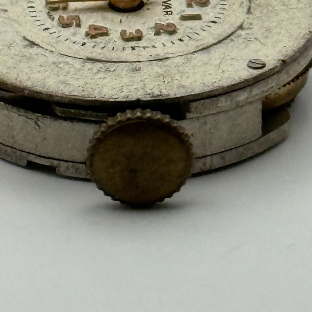 EB Bettlach 1431N Watch Movement Davar 1 Jewel Swiss Rare Parts Repair 19.7mm