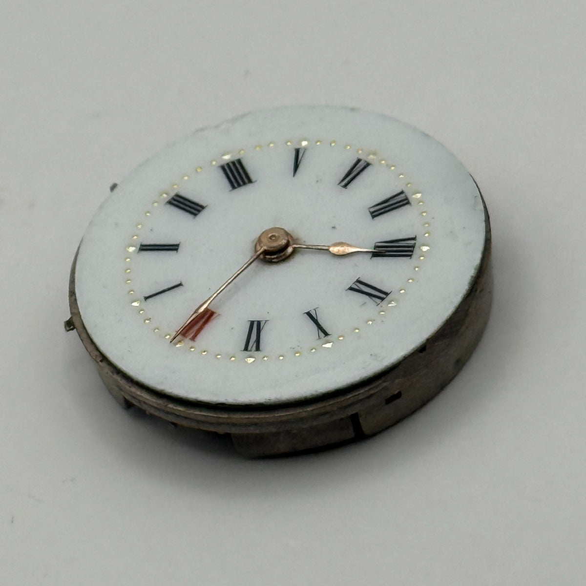 GRB & Co Trench Watch Movement - Roman Numerals - For Parts / Repair - 24.8mm